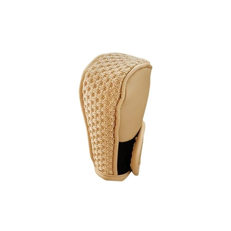 PU + Ice Silk Anti-slip Universal Car Gear Shift Knob Cover Protector Cover