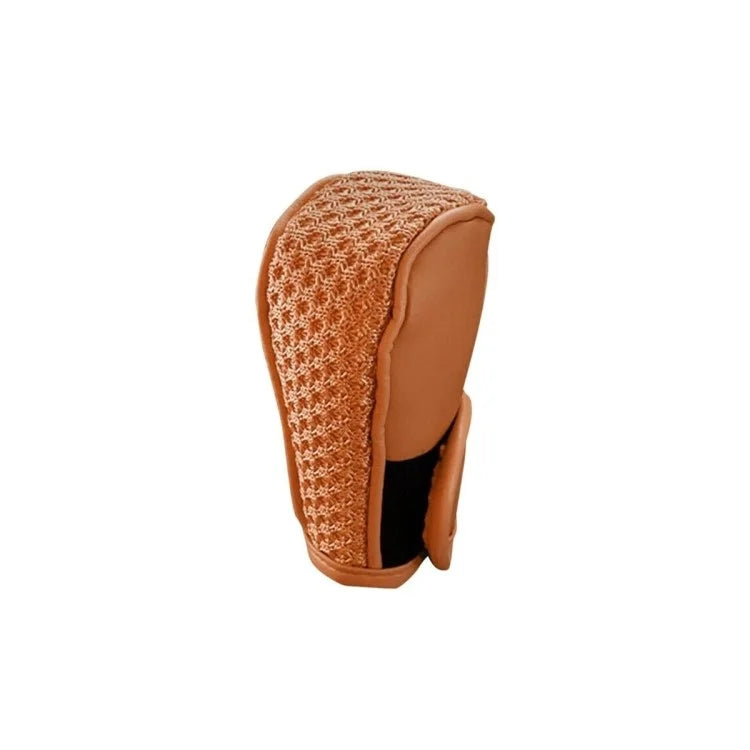 PU + Ice Silk Anti-slip Universal Car Gear Shift Knob Cover Protector Cover