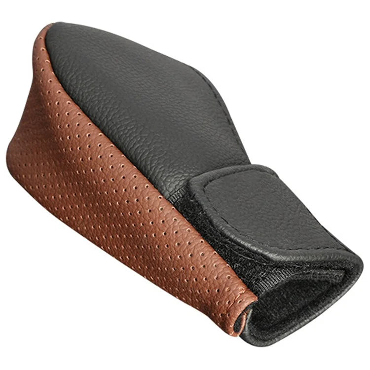 Universal Car Gear Shift Knob Cover Anti-slip PU Leather Protective Cover
