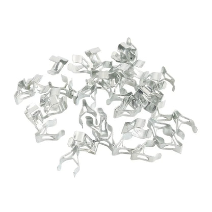 A8243 50Pcs 2# Car Interior Trim Clips Carbon Steel Moulding Fastener, with Plastic Box