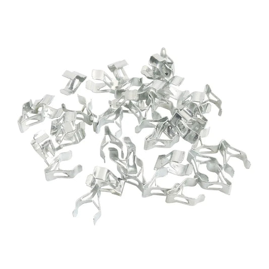 A8243 50Pcs 2# Car Interior Trim Clips Carbon Steel Moulding Fastener, with Plastic Box