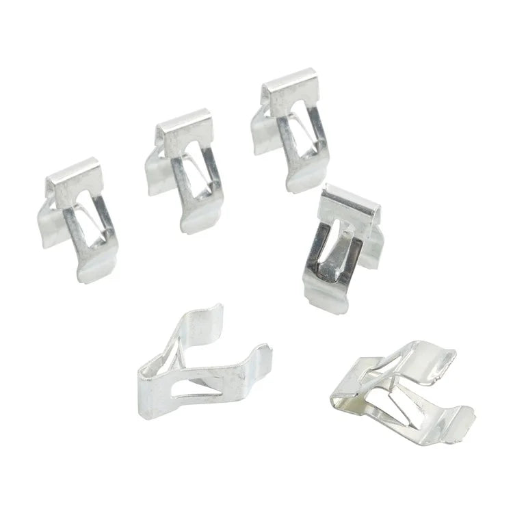 A8243 50Pcs 2# Car Interior Trim Clips Carbon Steel Moulding Fastener, with Plastic Box