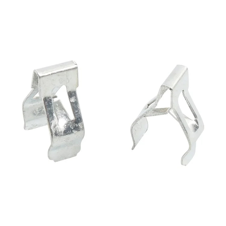 A8243 50Pcs 2# Car Interior Trim Clips Carbon Steel Moulding Fastener, with Plastic Box