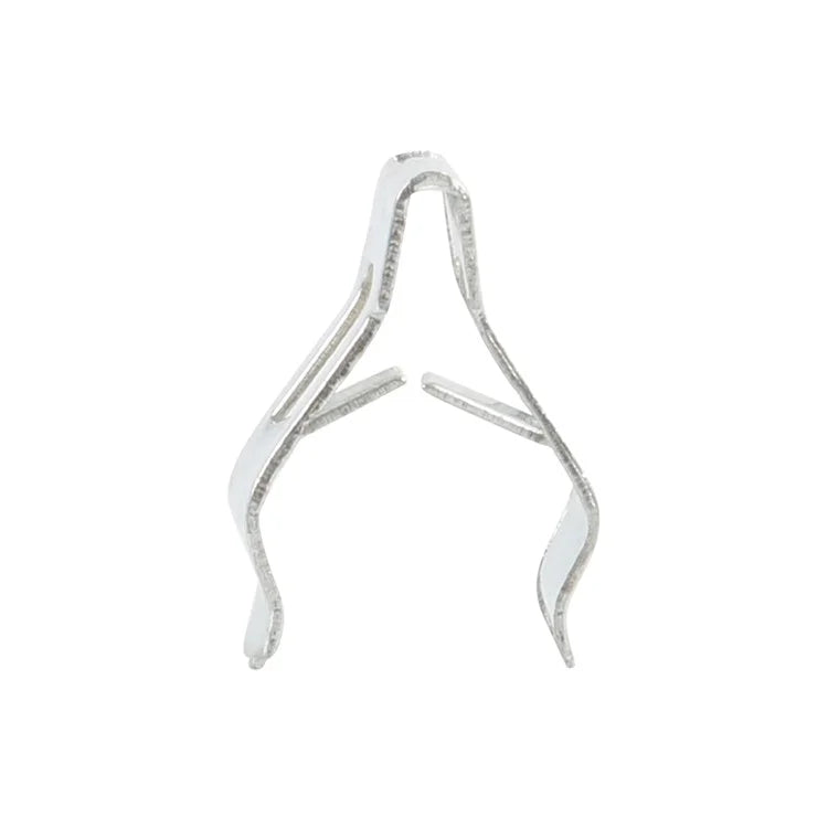 A8243 50Pcs 2# Car Interior Trim Clips Carbon Steel Moulding Fastener, with Plastic Box