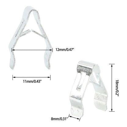 A8247 50Pcs 6# Carbon Steel Car Interior Trim Clips Moulding Fastener, with Plastic Box