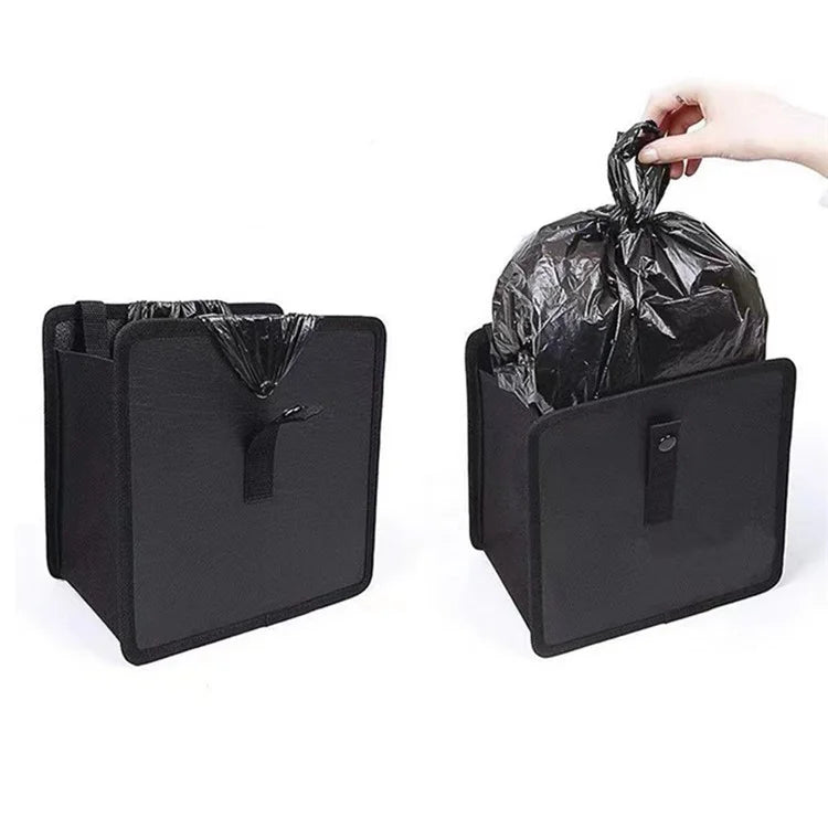 Car Trash Holder Storage Bag Oxford Cloth Car Seat Back Trash Bin, 22*23*14.5cm