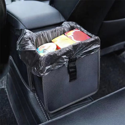 Car Trash Holder Storage Bag Oxford Cloth Car Seat Back Trash Bin, 22*23*14.5cm