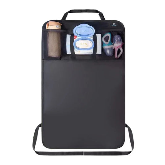 Car Back Seat Oxford Fabric Storage Bag and Seat Back Anti-Kick Mat