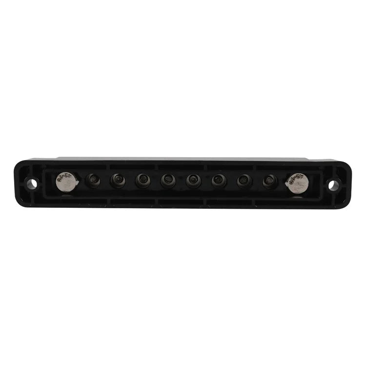 A7458 1Pair Black / Red 8-Way Bus Bar for Car Marine Boat Modified (with 4 Fixing Screws)