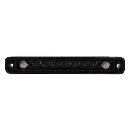 A7458 1Pair Black / Red 8-Way Bus Bar for Car Marine Boat Modified (with 4 Fixing Screws)