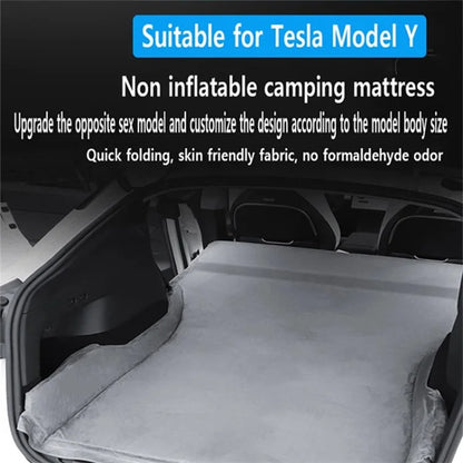 For Tesla Model Y / 3 Car Mattress 5cm Thickness Sleeping Pad Back Seat Camping Bed