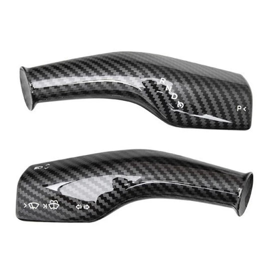 1 Pc For Tesla Model 3 / Y Carbon Fiber Texture All Inclusive Snap-on Car Gear Lever Cover