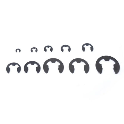 160Pcs 2mm-25mm Retaining Rings Car Truck Assorted E-Clip Snap Rings Kit