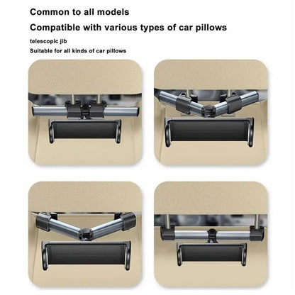 BZ-H5 Car Headrest Backseat Mount Adjustable Telescopic Universal Phone Tablet Car Holder