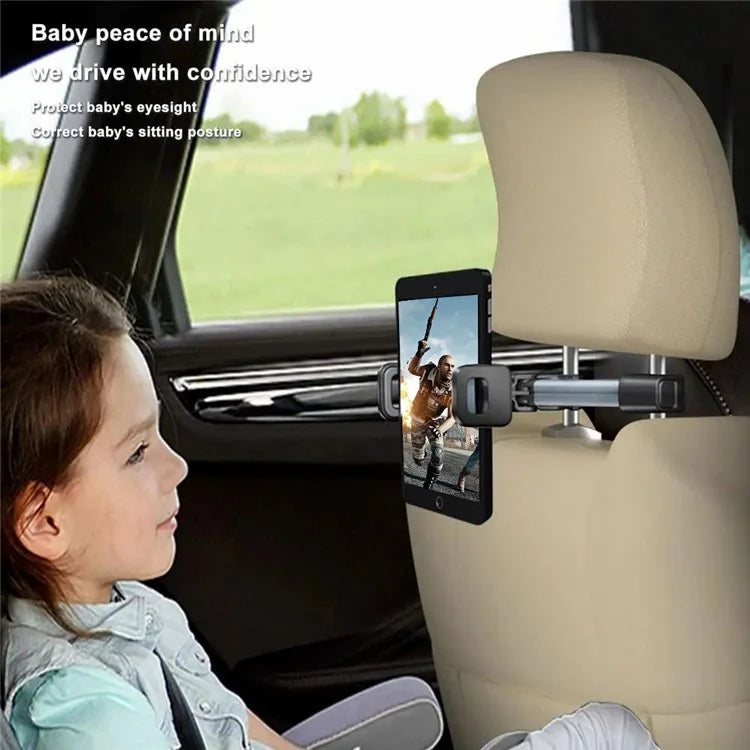 BZ-H5 Car Headrest Backseat Mount Adjustable Telescopic Universal Phone Tablet Car Holder
