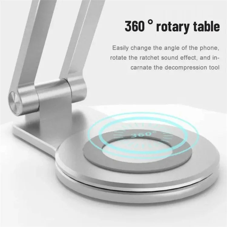 M02 Aluminum Alloy Foldable Phone Tablet Bracket Compatible with MagSafe Charger