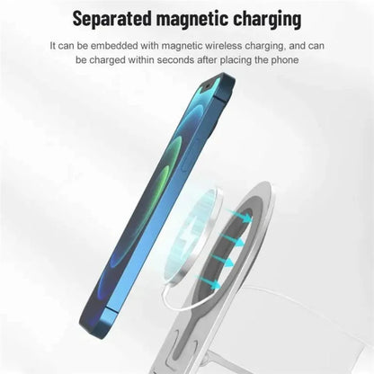 M02 Aluminum Alloy Foldable Phone Tablet Bracket Compatible with MagSafe Charger