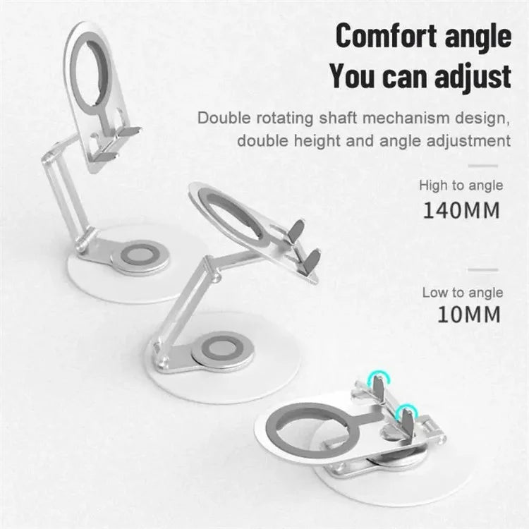 M02 Aluminum Alloy Foldable Phone Tablet Bracket Compatible with MagSafe Charger