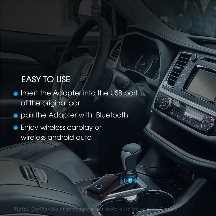 DRIVEKIT AF1313 Bluetooth CarPlay Wireless Adapter Convert Wired to Wireless Carplay Box