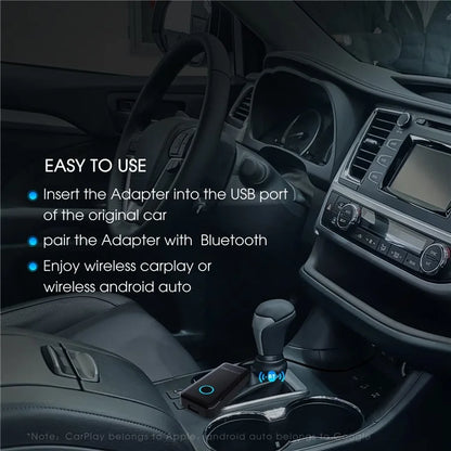 DRIVEKIT AF1313 Bluetooth CarPlay Wireless Adapter Convert Wired to Wireless Carplay Box