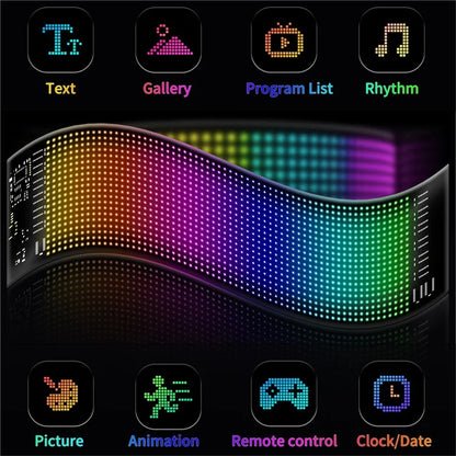RP1035 102x348mm Waterproof Flexible LED Matrix Panel Bluetooth APP Control Car Sign