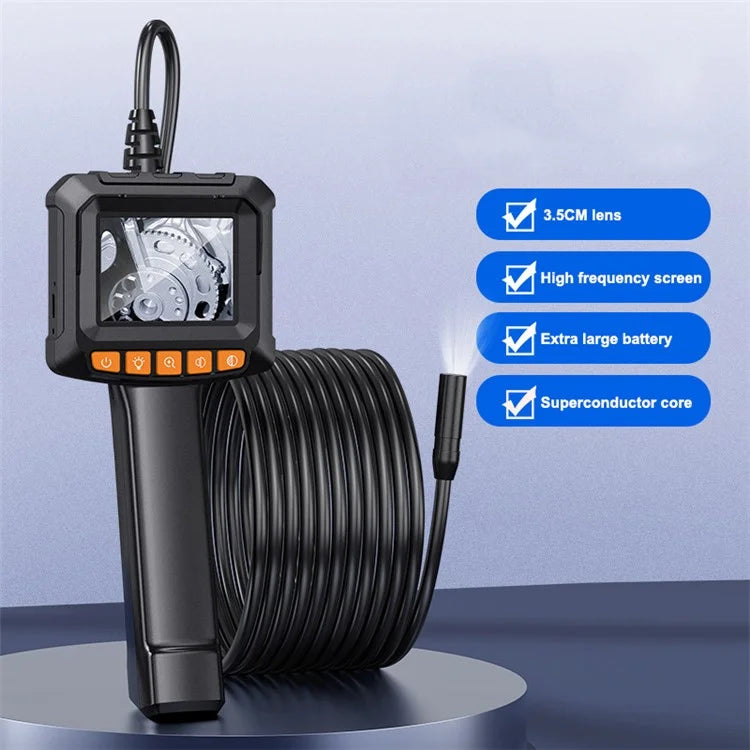 G20 10m Hard Wire Industrial Borescope 8mm Lens Endoscope Camera with LED Light