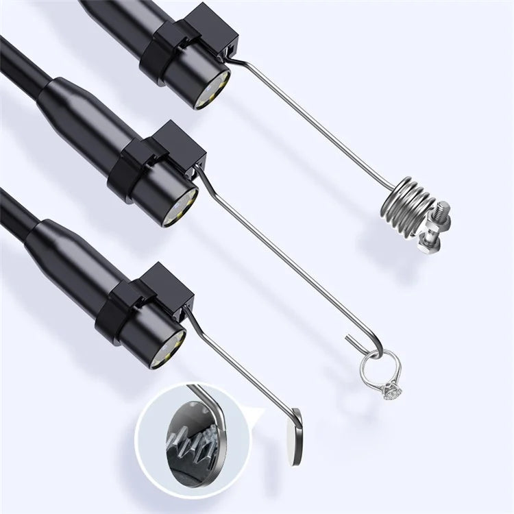 C30-M 10m Hard Wire Inspection Camera 8mm Lens Waterproof LED Drain Pipe Borescope