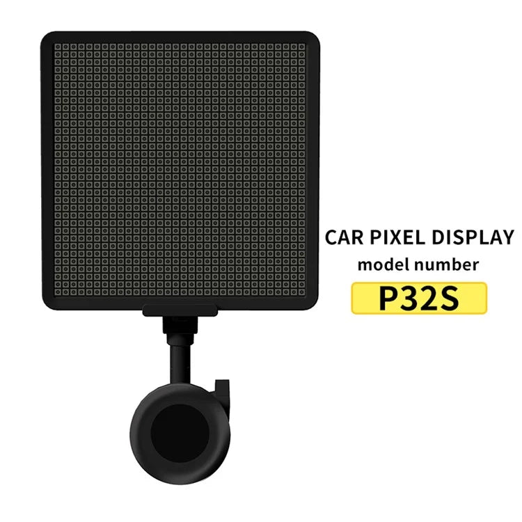 P32S 32x32 LED Car Sign Bluetooth App Control Custom Text Pattern Animation Programmable Display