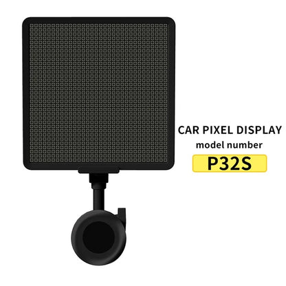 P32S 32x32 LED Car Sign Bluetooth App Control Custom Text Pattern Animation Programmable Display