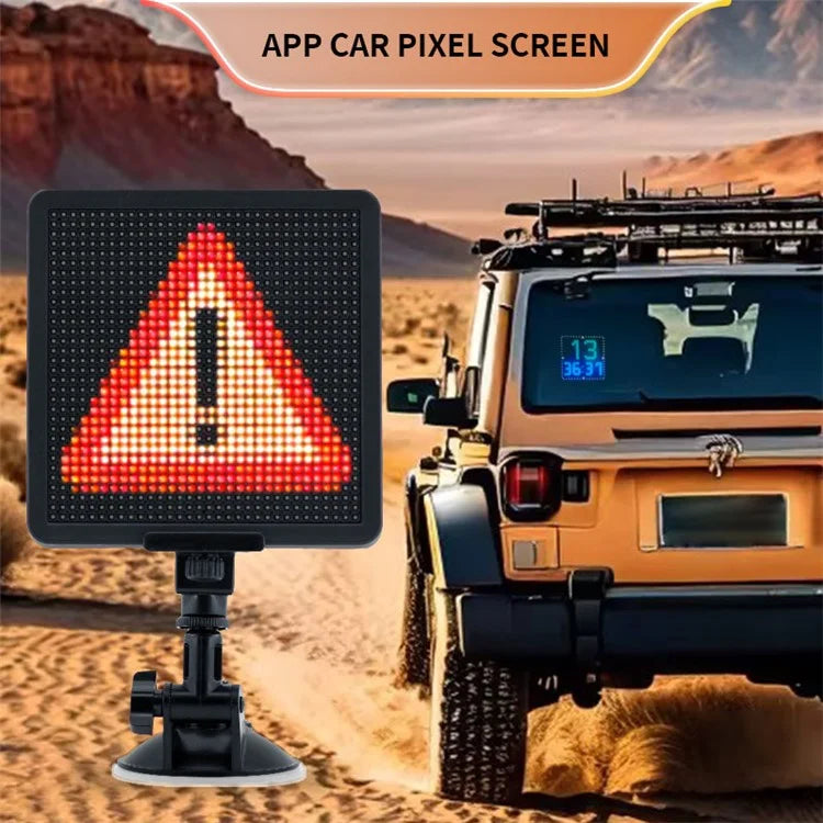 P32S 32x32 LED Car Sign Bluetooth App Control Custom Text Pattern Animation Programmable Display
