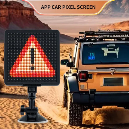 P32S 32x32 LED Car Sign Bluetooth App Control Custom Text Pattern Animation Programmable Display