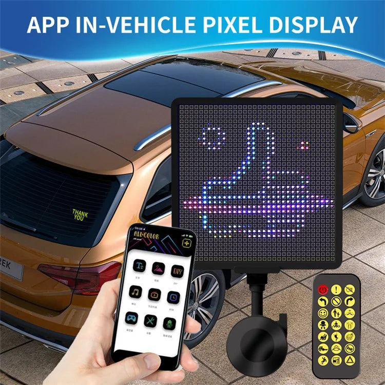 P32SR Pixel Display Screen Smartphone App Control 32x32 Pixel LED Car Sign LED Screen