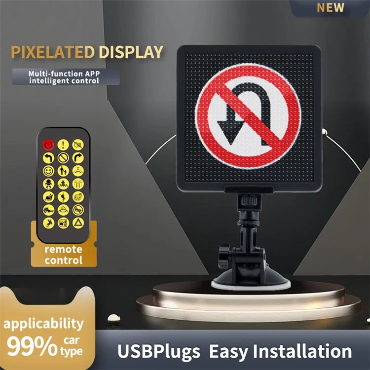 P32SR Pixel Display Screen Smartphone App Control 32x32 Pixel LED Car Sign LED Screen