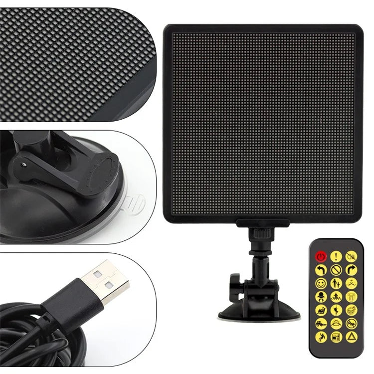 P64S Car Pixel Image Display Screen Bluetooth App Control Car Rear Window DIY Message Board
