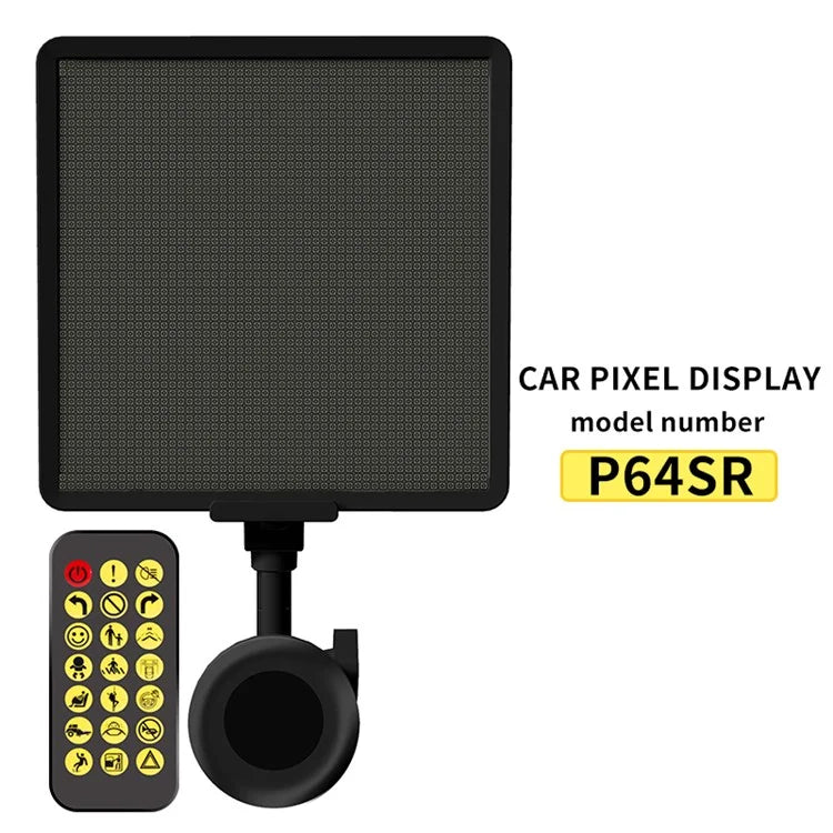 Led Sign Screen Display Android P64SR DIY Pixel LED Car Sign Display Screen Smartphone App Control ...
