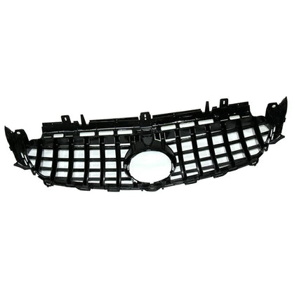 WINAUTO For W213 GT Model 2016-2019 Piano Black ABS Car Front Bumper Grille with Camera Hole