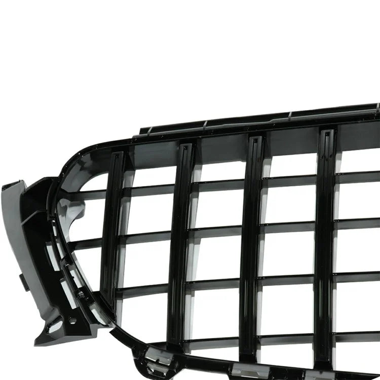 WINAUTO For W213 GT Model 2016-2019 Piano Black ABS Car Front Bumper Grille with Camera Hole