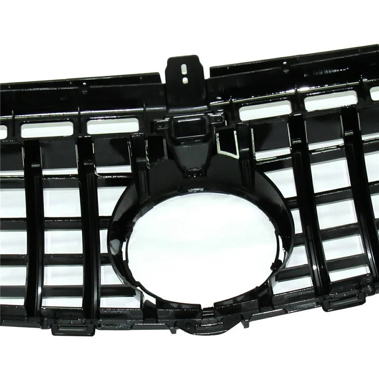 WINAUTO For W213 GT Model 2016-2019 Piano Black ABS Car Front Bumper Grille with Camera Hole