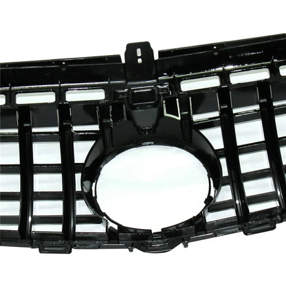 WINAUTO For W213 GT Model 2016-2019 Piano Black ABS Car Front Bumper Grille with Camera Hole