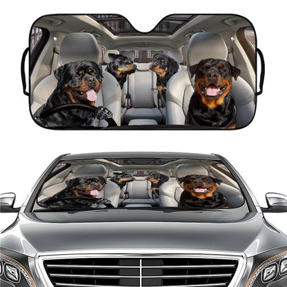70x138cm Car Windshield Sunshade Patterns Print UV Protection Front Window Sun Shade