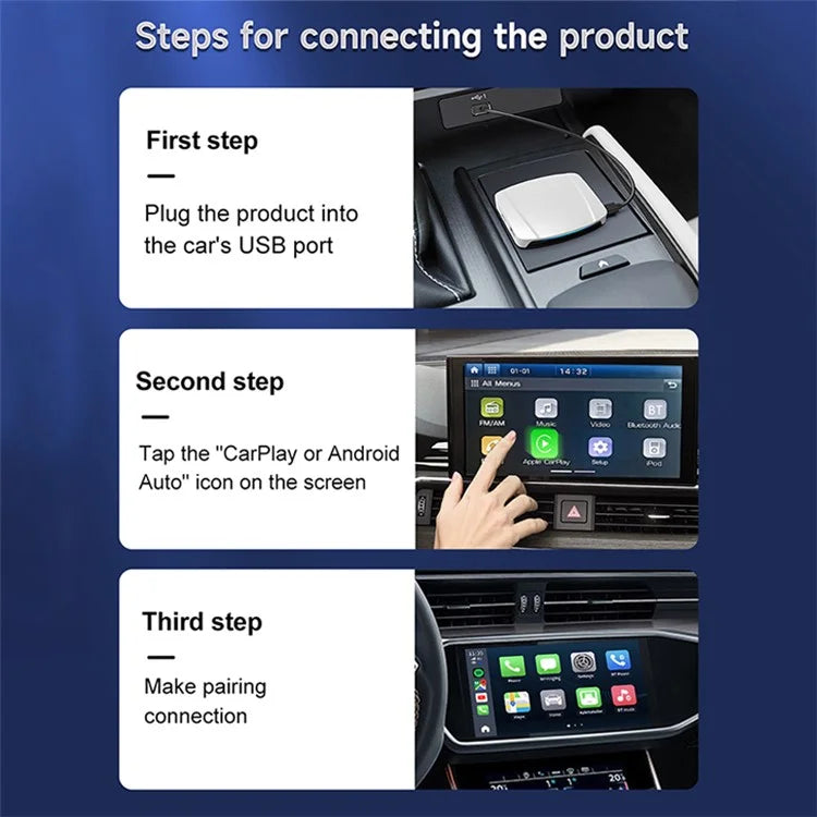 CARLINKIT SDM660 Tbox UHD Android 13 Wireless Car Play Adapter 8+128GB Wireless Car Play Dongle with HD Output