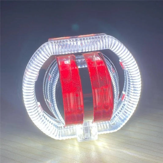 Motorcycle Modified LED Headlight Dual Aperture Motorbike Spotlight