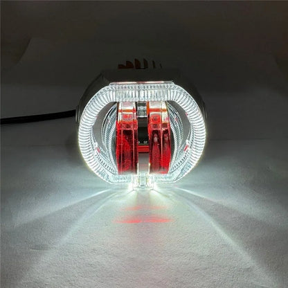 Motorcycle Modified LED Headlight Dual Aperture Motorbike Spotlight