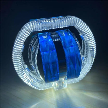 Motorcycle Modified LED Headlight Dual Aperture Motorbike Spotlight