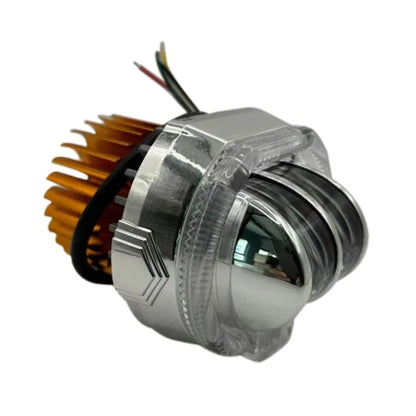 Motorcycle Modified LED Headlight Dual Aperture Motorbike Spotlight
