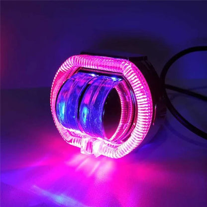 Motorcycle Modified LED Headlight Dual Aperture Motorbike Spotlight