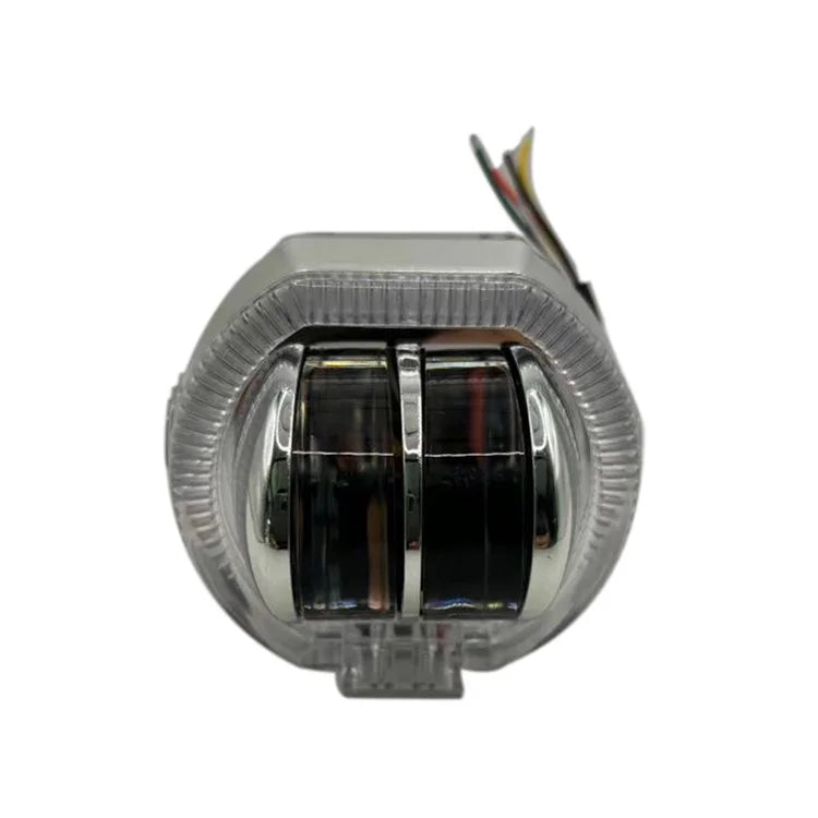 Motorcycle Modified LED Headlight Dual Aperture Motorbike Spotlight