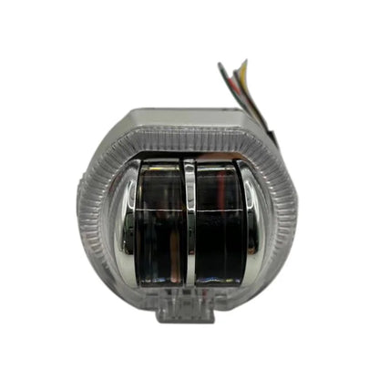 Motorcycle Modified LED Headlight Dual Aperture Motorbike Spotlight