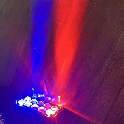 JP-V69 Motorcycle Off-Road Vehicle LED Spotlight Yellow+White Strobe Red+Blue Warning Headlight