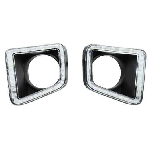 1Pair Decoration Lamp for Toyota Tundra 2014-2021 LED Lights Yellow / White Dual-Color Daytime Running Lights